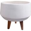 ΓΛΑΣΤΡΑ ΕΣΩΤ.ΧΩΡΟΥ QUAN HM4680.02S FIBER CEMENT ΛΕΥΚΟ--ΒΑΣΗ TEAK Φ37x36Υεκ
