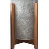 ΓΛΑΣΤΡΑ ΕΣΩΤ.ΧΩΡΟΥ HOFF HM4682.03S FIBER CEMENT ΓΚΡΙ-TEAK ΒΑΣΗ Φ33x42Υεκ