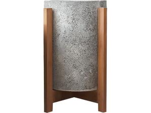 ΓΛΑΣΤΡΑ/ΚΑΣΠΟ ΕΣΩΤ.ΧΩΡΟΥ HOFF HM4682.03S FIBER CEMENT ΓΚΡΙ-TEAK ΒΑΣΗ Φ33x42Υεκ