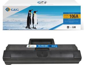 Τόνερ συμβατό G & G HP W1106A Black 106A 3k (new chip) (Black)