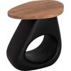 ΒΟΗΘΗΤΙΚΟ ΤΡΑΠΕΖΙ AIDA HM4692.01 FIBER CEMENT ΜΑΥΡΟ--ΞΥΛΟ TEAK TOP 47x60x59Υεκ