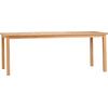 ΤΡΑΠΕΖΙ ΟΡΘΟΓΩΝΙΟ FINTO HM6616 ΞΥΛΟ TEAK--ΦΥΣΙΚΟ 200x100x75Υεκ.