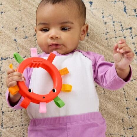 Fisher-Price Κουδουνίστρες Ζωάκια - Πορτοκαλί Ουράνιο Τόξο JKW53/JKW56