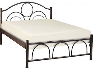 ΜΕΤΑΛΛIKO ΚΡΕΒΑΤΙ ΚΥΚΛΟΣ 150x200x90Yεκ. ΚΑΦΕ HM10366.01