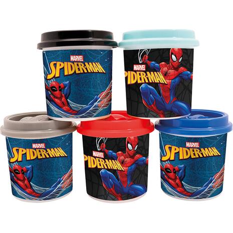 Πλαστελίνη Marvel Spiderman Σακουλάκι Με 5 Βαζάκια Και Καπάκια Καλουπάκια 570gr