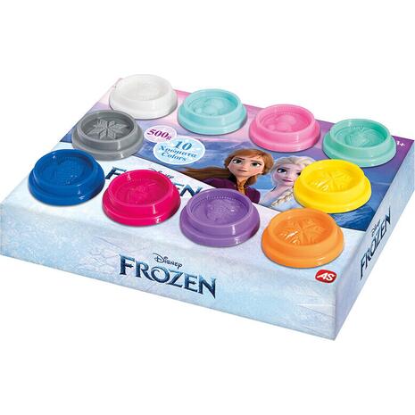 Πλαστελίνη Disney Frozen Κουτί Με 10 Βαζάκια Και Καπάκια Καλουπάκια 500gr
