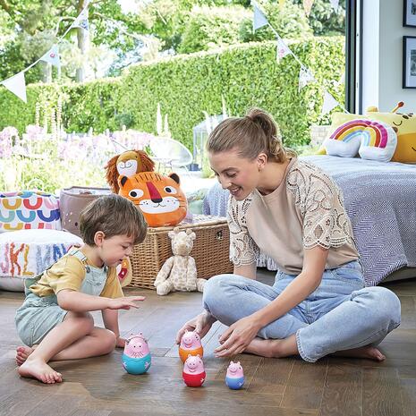TOMY Toomies Βρεφικό Παιχνίδι Μπάνιου Οικογένεια Peppa Pig Στη Φωλιά (1000-73526)