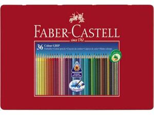 Κασετίνα μεταλλική με ξυλομπογιές FABER CASTELL GRIP 2001 συσκευασία 36 χρώματα