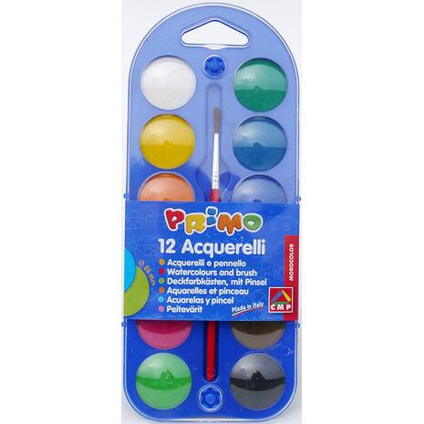Νερομπογιές PRIMO easy colour  (12 χρωμάτων)