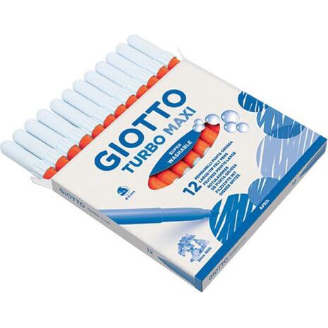 Μαρκαδόροι ζωγραφικής GIOTTO Turbo Maxi πορτοκαλί (συσκευασία 12 τεμαχίων)