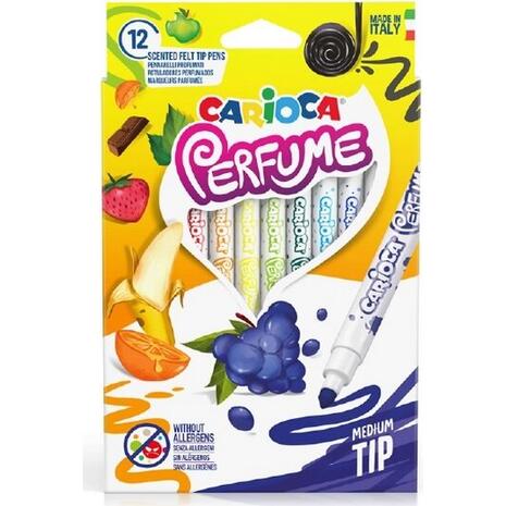 Μαρκαδόροι ζωγραφικής CARIOCA Perfume πλενόμενοι αρωματικοί 12 Χρώματα