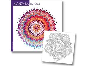 Βιβλίο Ζωγραφικής Mandala Flowers 23x23cm 36 φύλλων 120gr