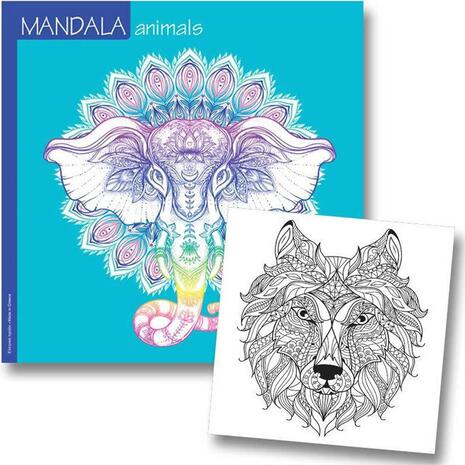 Βιβλίο Ζωγραφικής Mandala Animals 23x23cm 36 φύλλων 120gr