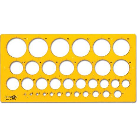 Στένσιλ ARDA κύκλων 1-35mm