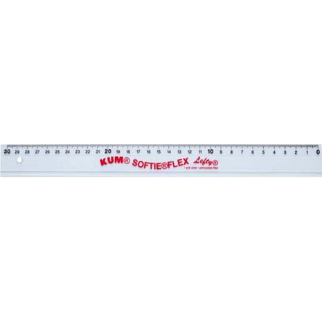 Χάρακας KUM πλαστικός μήκους 30cm Softie & Flex Lefty
