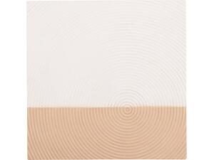 ΠΙΝΑΚΑΣ ΤΕΤΡΑΓΩΝΟΣ ΣΕΙΡΑ SANTORINI HM4519 MDF ΣΕ ΥΠΟΛΕΥΚΟ-ΚΑΦΕ ΧΡΩΜΑ 80x4(πάχος)x80Υεκ.