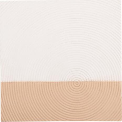 ΠΙΝΑΚΑΣ ΤΕΤΡΑΓΩΝΟΣ ΣΕΙΡΑ SANTORINI HM4519 MDF ΣΕ ΥΠΟΛΕΥΚΟ-ΚΑΦΕ ΧΡΩΜΑ 80x4(πάχος)x80Υεκ.