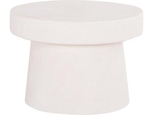 ΤΡΑΠΕΖΙ ΣΑΛΟΝΙΟΥ ΣΤΡΟΓΓΥΛΟ ΣΕΙΡΑ SANTORINI HM18051 MDF ΣΕ ΥΠΟΛΕΥΚΟ ΧΡΩΜΑ Φ60x42,5Υεκ.