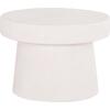 ΤΡΑΠΕΖΙ ΣΑΛΟΝΙΟΥ ΣΤΡΟΓΓΥΛΟ ΣΕΙΡΑ SANTORINI HM18051 MDF ΣΕ ΥΠΟΛΕΥΚΟ ΧΡΩΜΑ Φ60x42,5Υεκ.