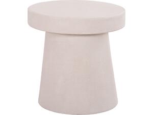 ΤΡΑΠΕΖΙ ΣΑΛΟΝΙΟΥ ΣΤΡΟΓΓΥΛΟ ΣΕΙΡΑ SANTORINI HM18052 MDF ΣΕ ΥΠΟΛΕΥΚΟ ΧΡΩΜΑ Φ48x49Υεκ.