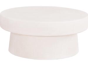 ΤΡΑΠΕΖΙ ΣΑΛΟΝΙΟΥ ΣΤΡΟΓΓΥΛΟ ΣΕΙΡΑ SANTORINI HM18050 MDF ΣΕ ΥΠΟΛΕΥΚΟ ΧΡΩΜΑ Φ80x35Υεκ.
