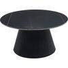 ΤΡΑΠΕΖΙ ΣΑΛΟΝΙΟΥ DUNCAN HM18022.01 ΚΕΡΑΜΙΚΟ TOP-MDF ΒΑΣΗ-ΜΑΥΡΟ Φ80x41Υεκ.