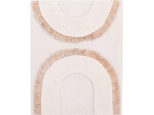ΠΙΝΑΚΑΣ ΟΡΘΟΓΩΝΙΟΣ ΣΕΙΡΑ SANTORINI HM4535 MDF ΥΠΟΛΕΥΚΟ ΧΡΩΜΑ-ΔΙΑΚΟΣΜΗΣΗ ΜΠΕΖ 48x4,5(πάχος)x60Υεκ.