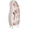 ΡΑΦΙΕΡΑ ΣΕΙΡΑ SANTORINI HM18067 MDF ΣΕ ΥΠΟΛΕΥΚΟ ΧΡΩΜΑ 80x38x196Υεκ.