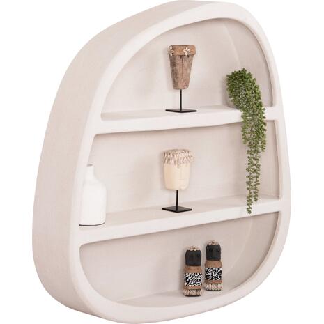 ΡΑΦΙ ΤΟΙΧΟΥ ΣΕΙΡΑ SANTORINI HM18058 MDF ΣΕ ΥΠΟΛΕΥΚΟ ΧΡΩΜΑ 95x18x100Υεκ.
