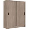 VANITY Ντουλάπα Δίφυλλη - Συρόμενη, Απόχρωση Sonoma Oak (Ε7355,3)