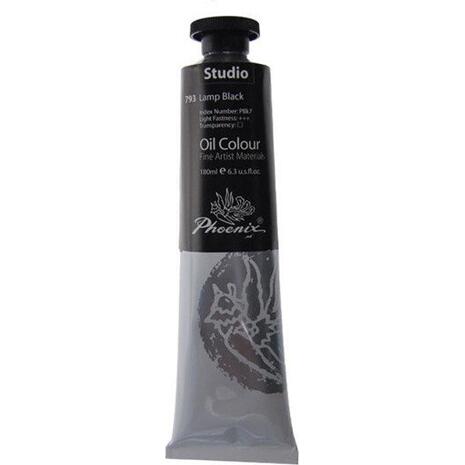 Χρώμα λαδιού Phoenix No 793 200ml lamp black  (Μαύρο)
