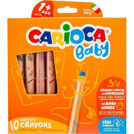 Ξυλομπογιές CARIOCA Baby ( 10 τεμάχια )