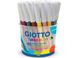 Μαρκαδόροι ζωγραφικής GIOTTO Turbo Maxi χονδροί (48 τεμαχίων)