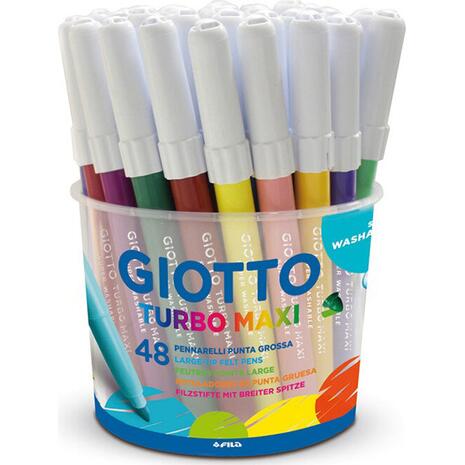 Μαρκαδόροι ζωγραφικής GIOTTO Turbo Maxi χονδροί (48 τεμαχίων)