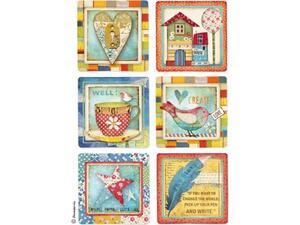 Ριζόχαρτο για Decoupage STAMPERIA A4 21x29,7cm "Patchwork cards"