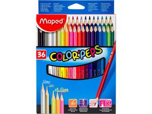 Ξυλομπογιές MAPED Color' Peps πακέτο 36 τεμαχίων