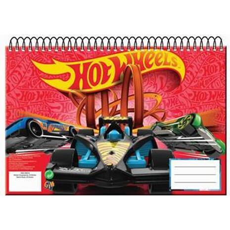 Μπλοκ Ζωγραφικής GIM Α4 30 φύλλων Hot Wheels (349-24413)