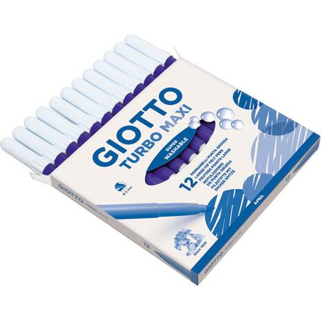 Μαρκαδόροι ζωγραφικής GIOTTO Turbo Maxi βιολετί (συσκευασία 12 τεμαχίων)