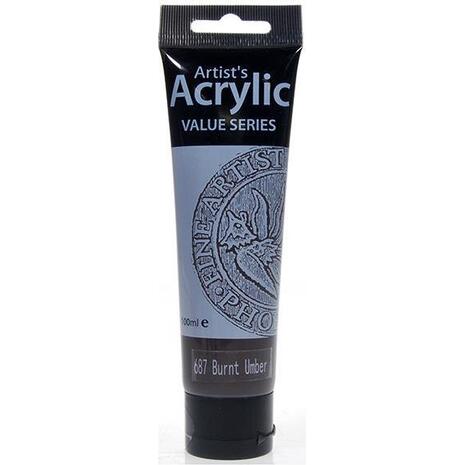 Ακρυλικό χρώμα Artist's 100ml No687 Burnt Umber