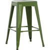 ΣΚΑΜΠΟ ΜΕΣΑΙΟΥ ΥΨΟΥΣ ΜΕΤΑΛΛΙΚΟ MELITA-PRO HM8573.53 ΣΕ LIGHT OLIVE GREEN 43x43x67Υεκ.