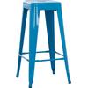 ΣΚΑΜΠΟ ΜΠΑΡ ΜΕΤΑΛΛΙΚΟ MELITA-PRO HM8642.48 ΣΕ ΜΠΛΕ 43x43x78Υεκ.