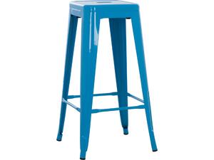ΣΚΑΜΠΟ ΜΠΑΡ ΜΕΤΑΛΛΙΚΟ MELITA-PRO HM8642.48 ΣΕ ΜΠΛΕ 43x43x78Υεκ.