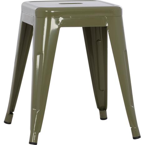 ΣΚΑΜΠΟ ΜΕΤΑΛΛΙΚΟ MELITA HM0096.43 ΣΕ DARK OLIVE ΧΡΩΜΑ 37x37x45Υεκ.