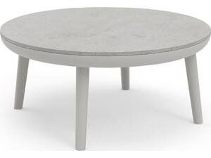 ΤΡΑΠΕΖΑΚΙ ΕΞ.ΧΩΡΟΥ ZODIAC SM6214.02 ΚΡΕΜ ΑΛΟΥΜ.-ΓΚΡΙ 3D PRINT ΓΥΑΛΙ TOP-Φ60x28Υεκ