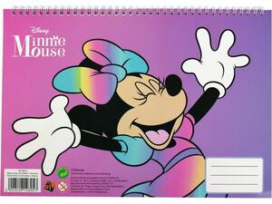 Μπλοκ Ζωγραφικής GIM Minnie 23x33cm 40 φύλλων με αυτοκόλλητα (340-48416)