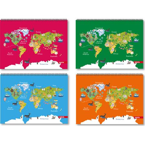 Μπλοκ ζωγραφικής TETTRIS World 21x29cm 40 φύλλων