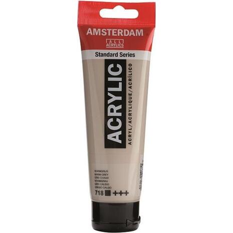 Ακρυλικό χρώμα Talens Amsterdam 718 Warm Grey 120ml (Γκρι)