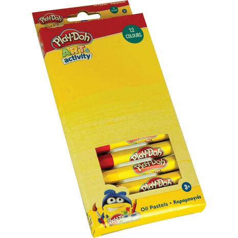 Κηρομπογιές PLAY-DOH 12 τεμάχια (320-30000) (Διάφορα χρώματα)