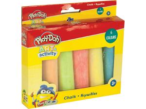 Κιμωλίες PLAY-DOH διάφορα χρώματα Jumbo Size 6 τεμάχια (320-40003)