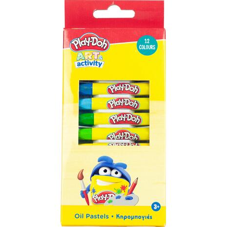 Κηρομπογιές PLAY-DOH 12 τεμάχια (320-30000) (Διάφορα χρώματα)